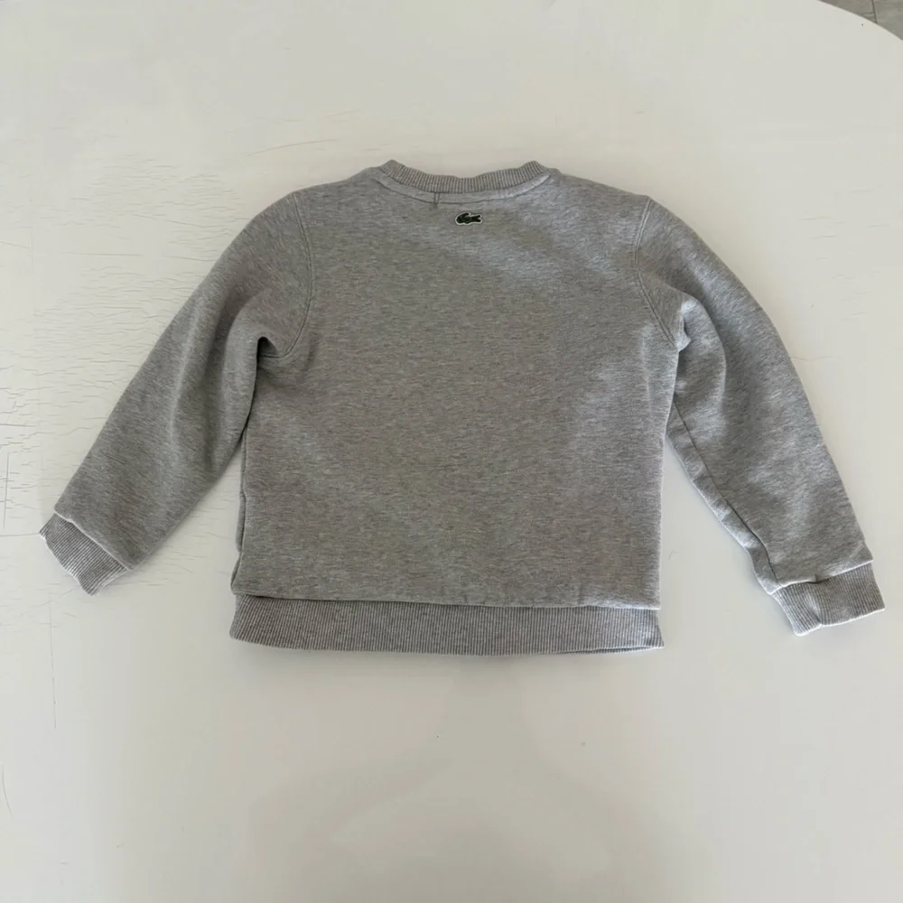 Lacoste Gray Sweatshirt with Crocodile Graphic and skirt size 6
